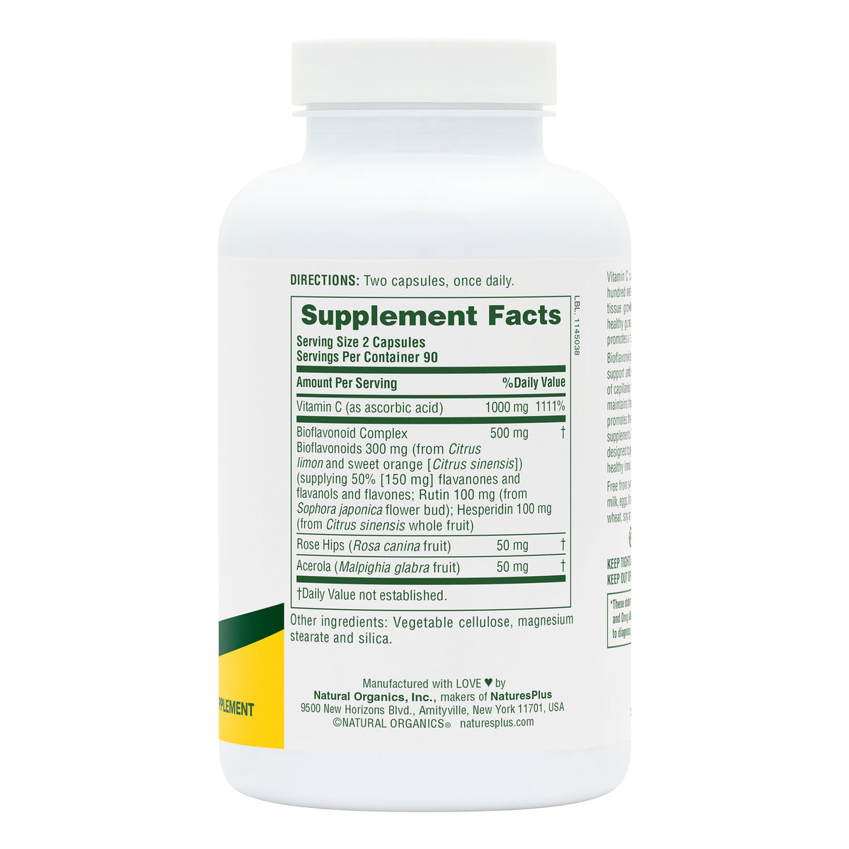 product image of Super C Complex 1000 mg Capsules containing 180 Count