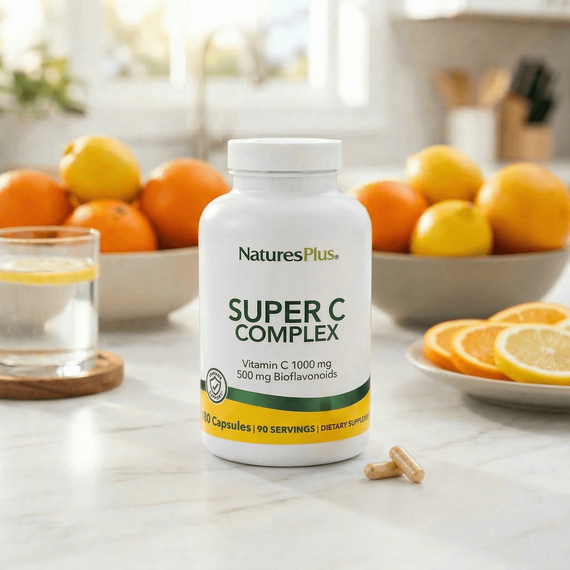 Super C Complex 1000 mg Capsules - 180 Count