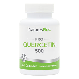 Frontal product image of NaturesPlus PRO Quercetin 500 Capsules containing 60 Count