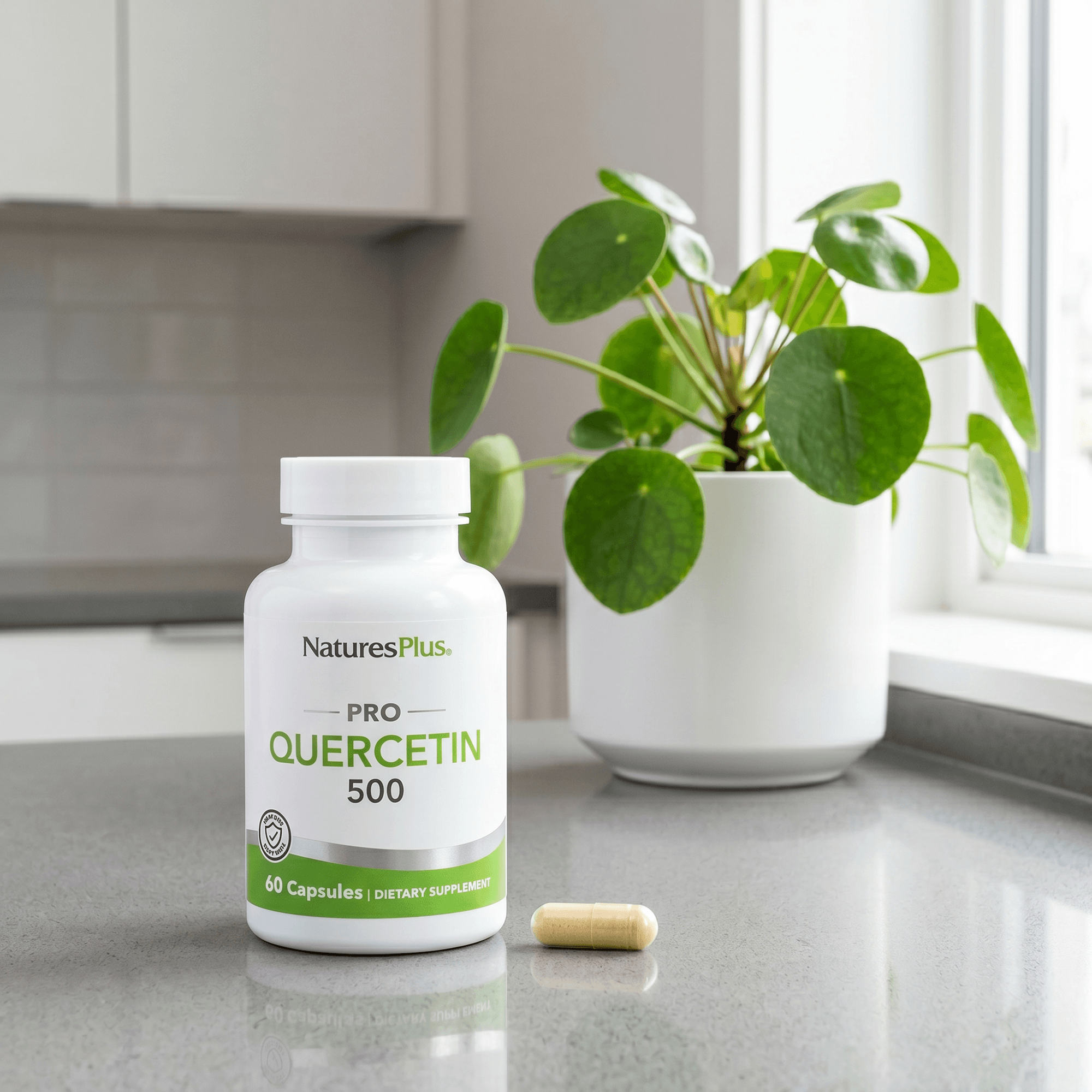 NaturesPlus PRO Quercetin 500 Capsules - 60 Count