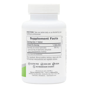 First side product image of NaturesPlus PRO Quercetin 600 Tablets containing 60 Count