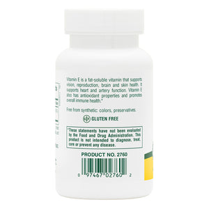 Second side product image of Vitamin E 400 IU Mixed Tocopherol Softgels containing 60 Count