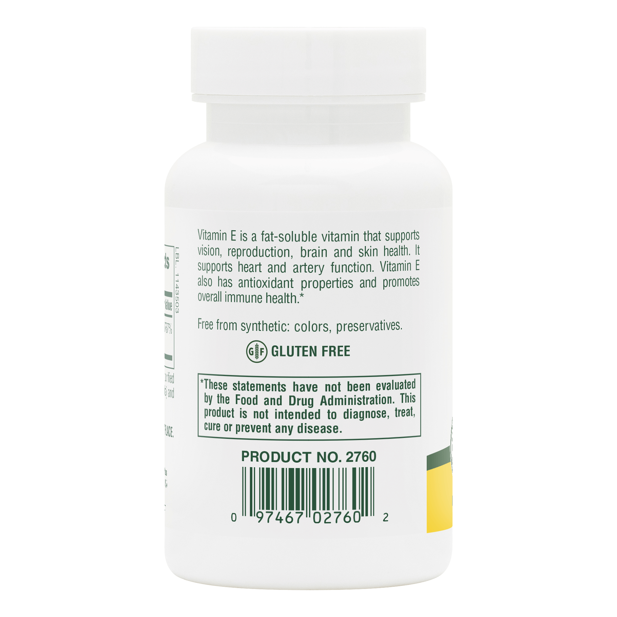Vitamin E 400 IU Mixed Tocopherol Softgels - 60 Count