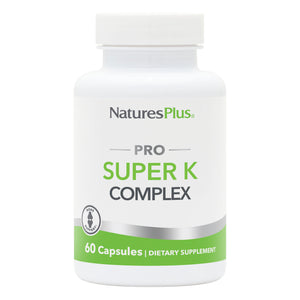 Frontal product image of NaturesPlus PRO Super K Complex Capsules containing 60 Count