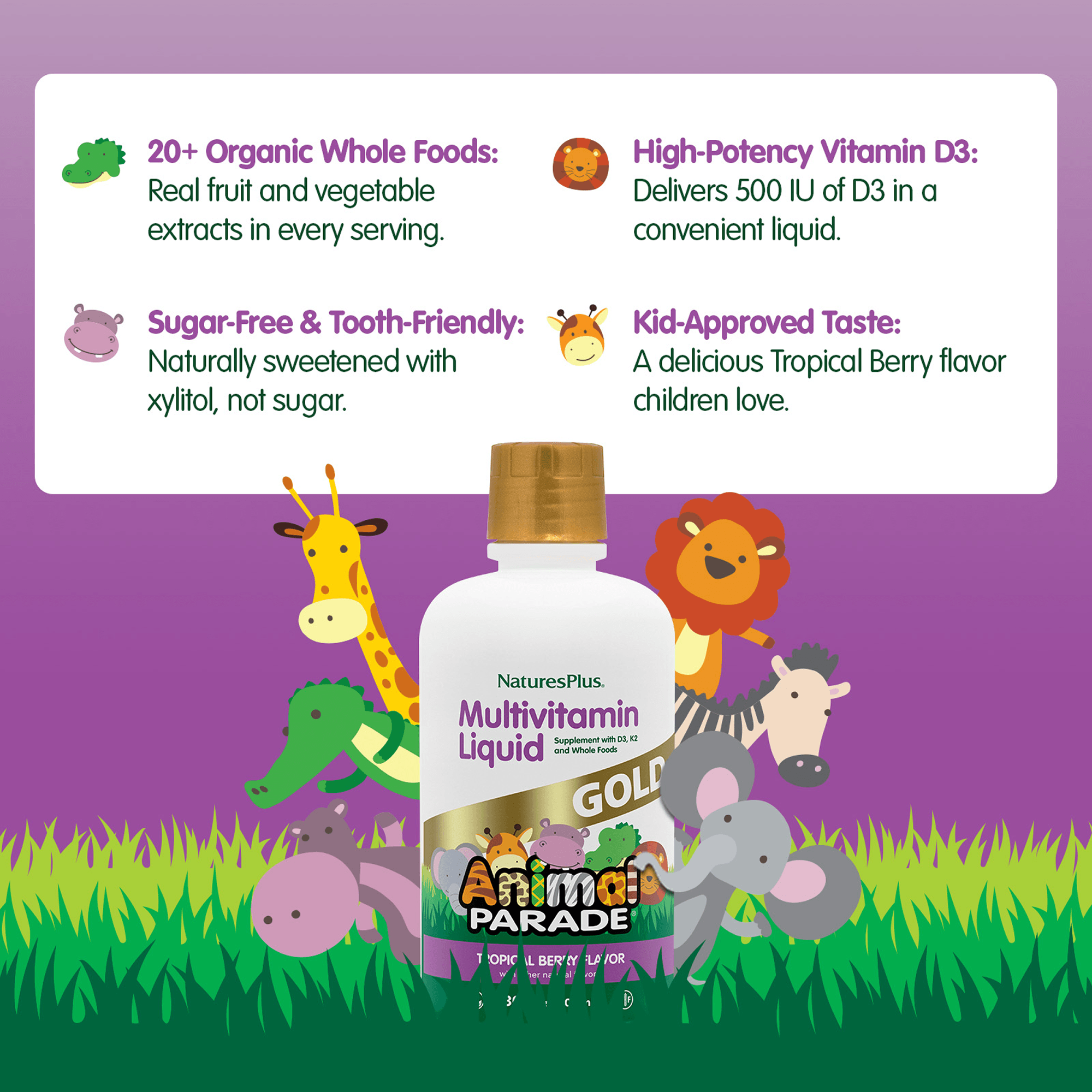 Animal Parade® GOLD Multivitamin Children’s Liquid - 30 FL OZ