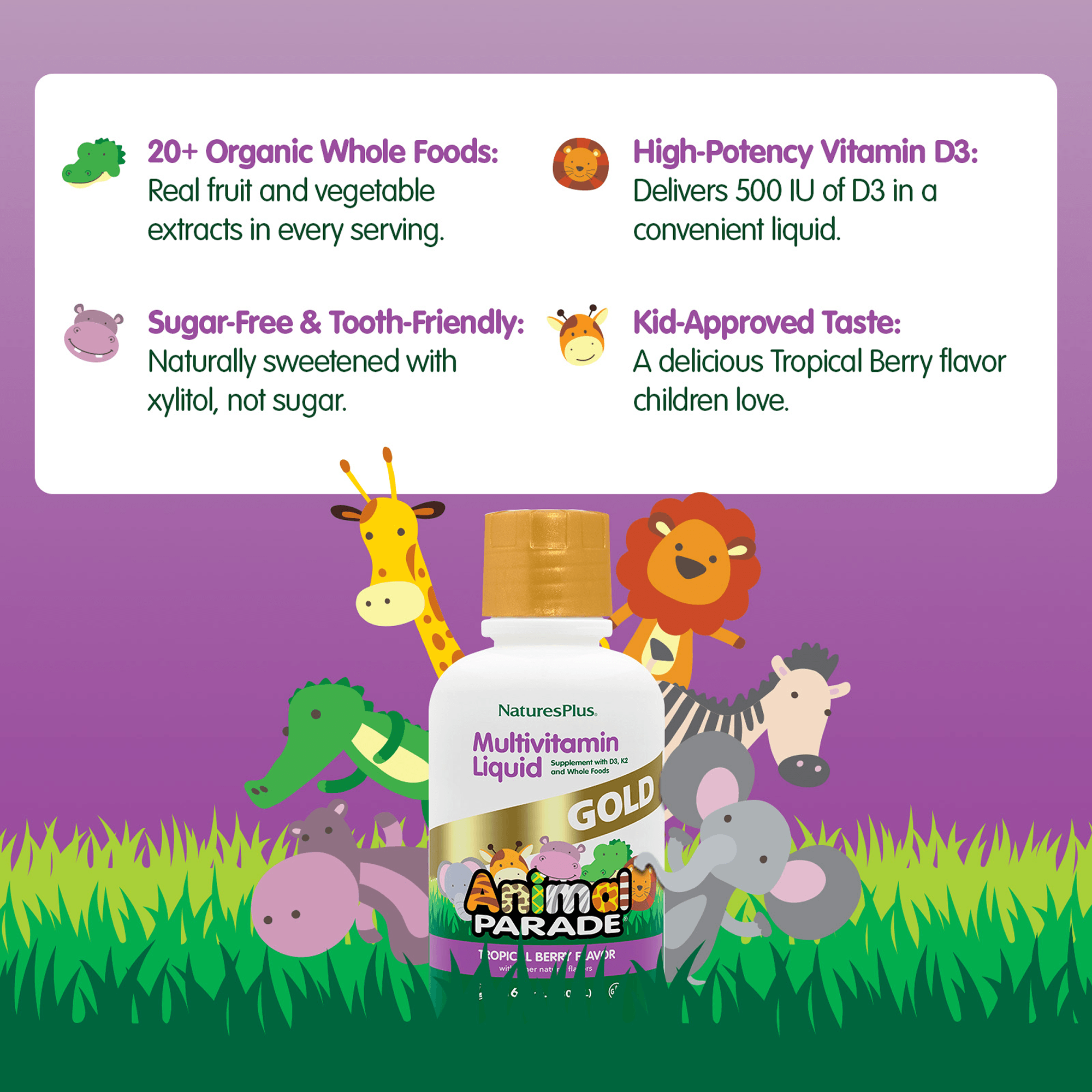 Animal Parade® GOLD Multivitamin Children’s Liquid - 16 FL OZ