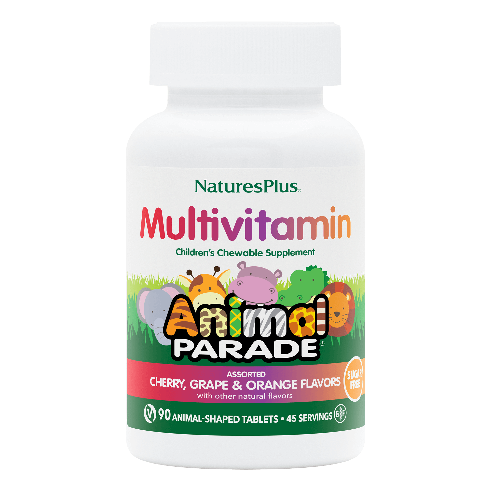 Animal Parade® Multivitamin Sugar-Free Children’s Chewables - 90 Count