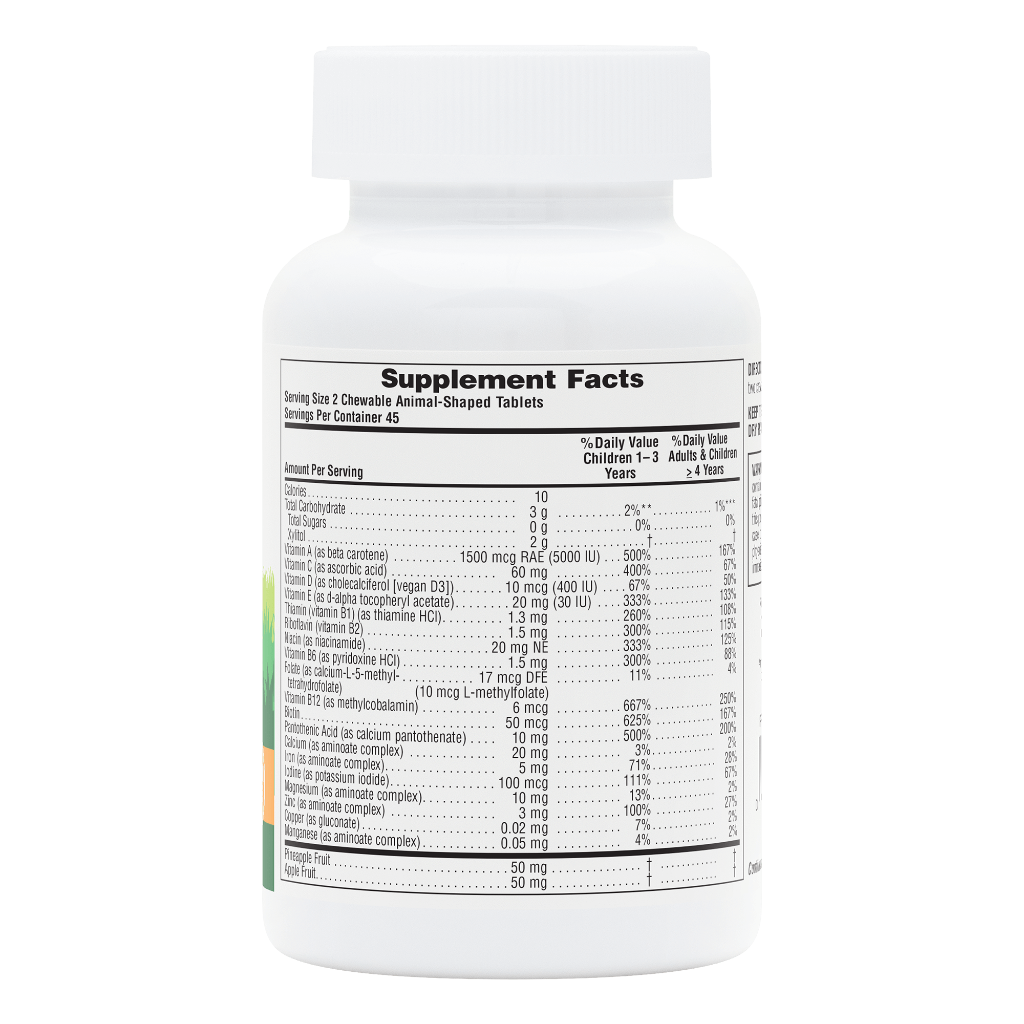 Animal Parade® Multivitamin Sugar-Free Children’s Chewables - 90 Count