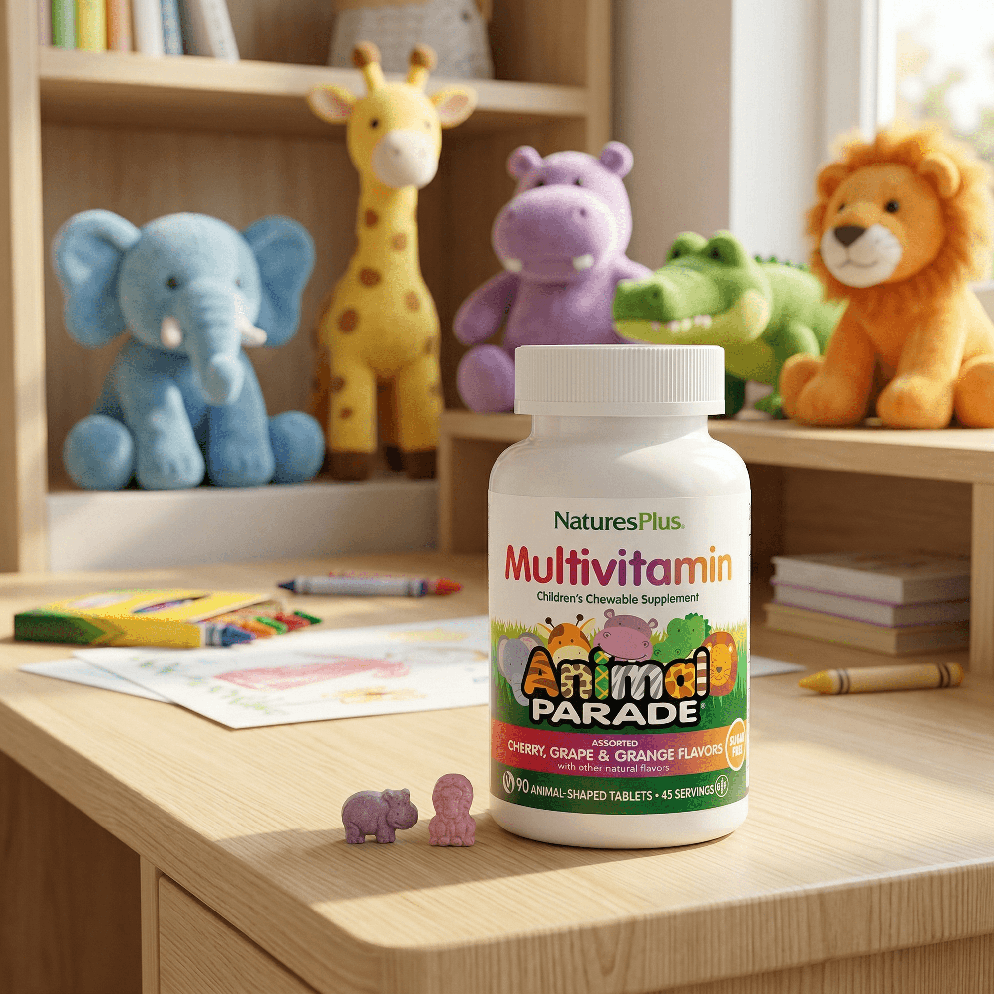 Animal Parade® Multivitamin Sugar-Free Children’s Chewables - 90 Count