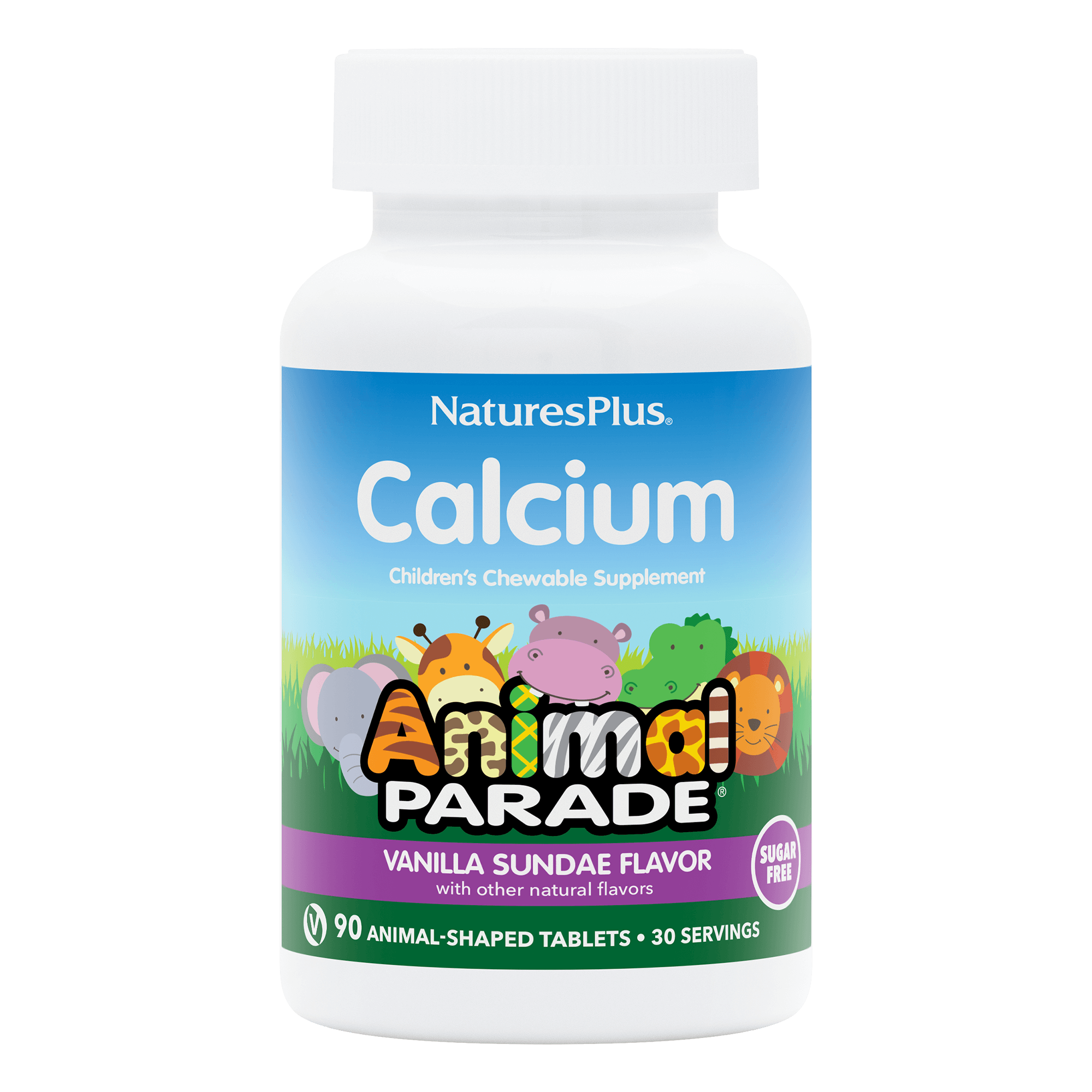 Animal Parade® Sugar-Free Calcium Children’s Chewables - 90 Count