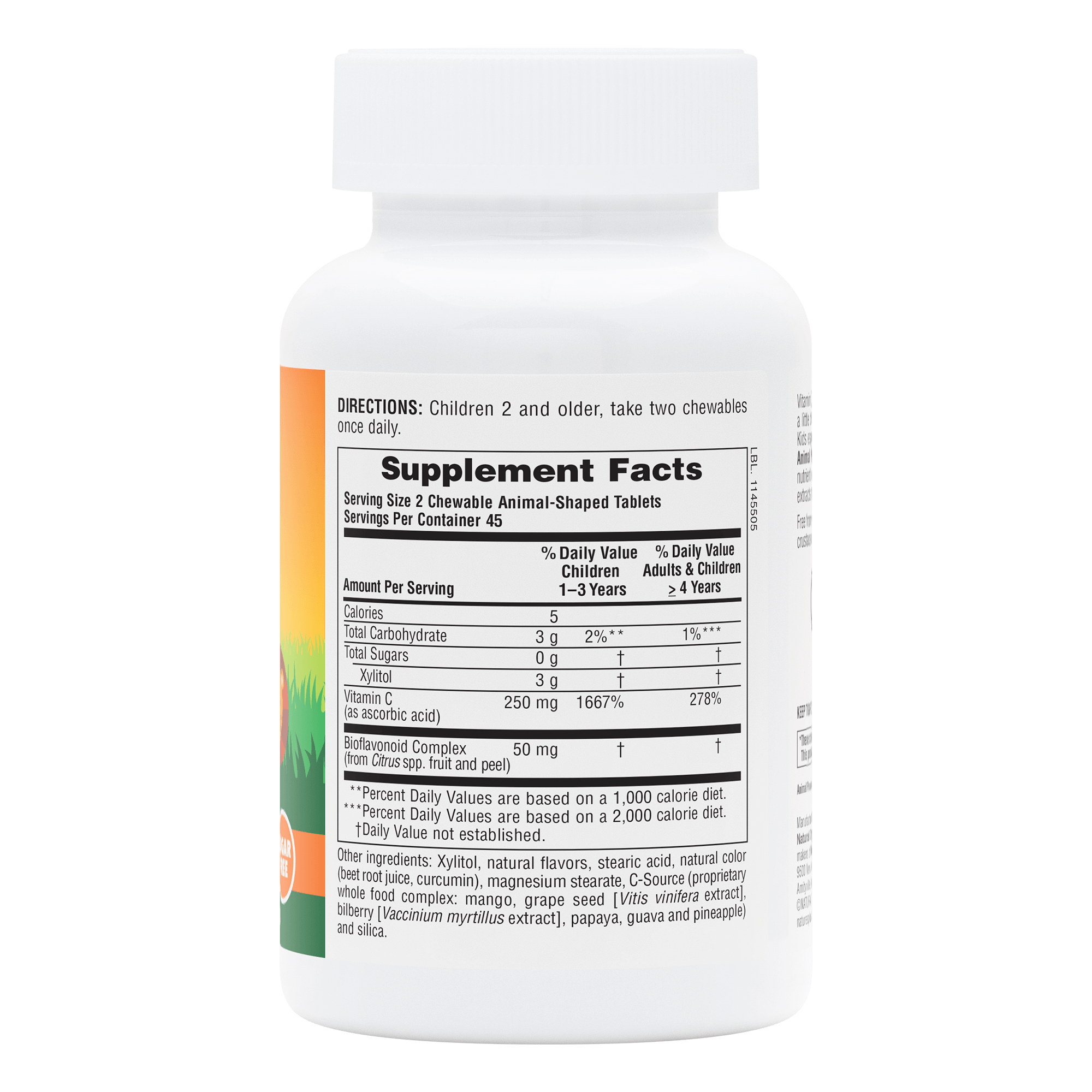 Animal Parade® Sugar-Free Vitamin C Children’s Chewables - 90 Count
