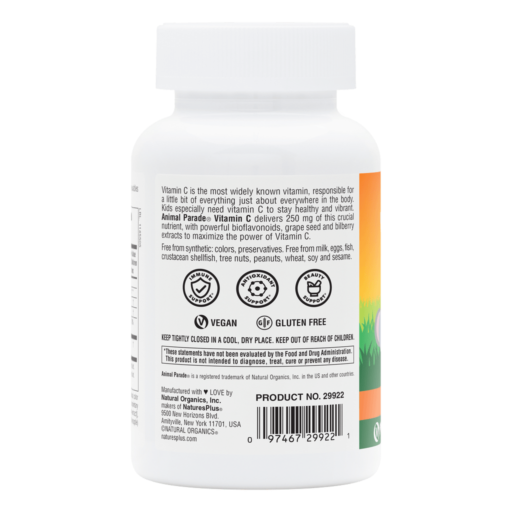 Animal Parade® Sugar-Free Vitamin C Children’s Chewables