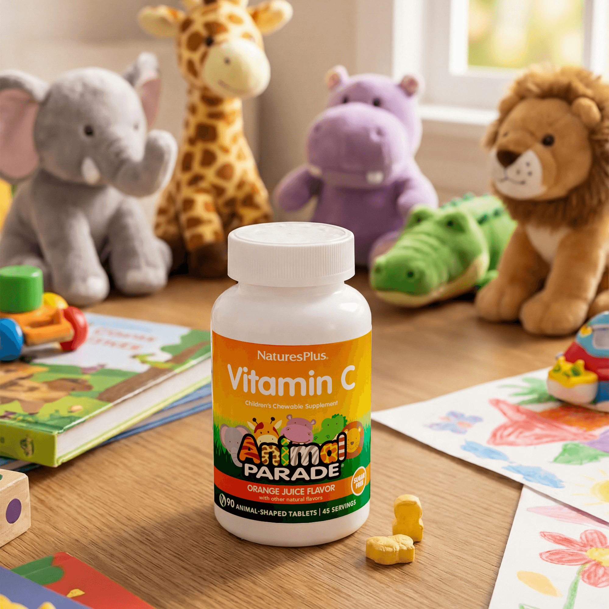Animal Parade® Sugar-Free Vitamin C Children’s Chewables - 90 Count