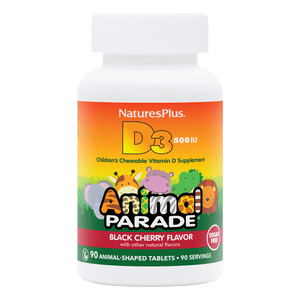 Animal Parade® Sugar-Free Vitamin D3 500 IU Children’s Chewables - 90 Count