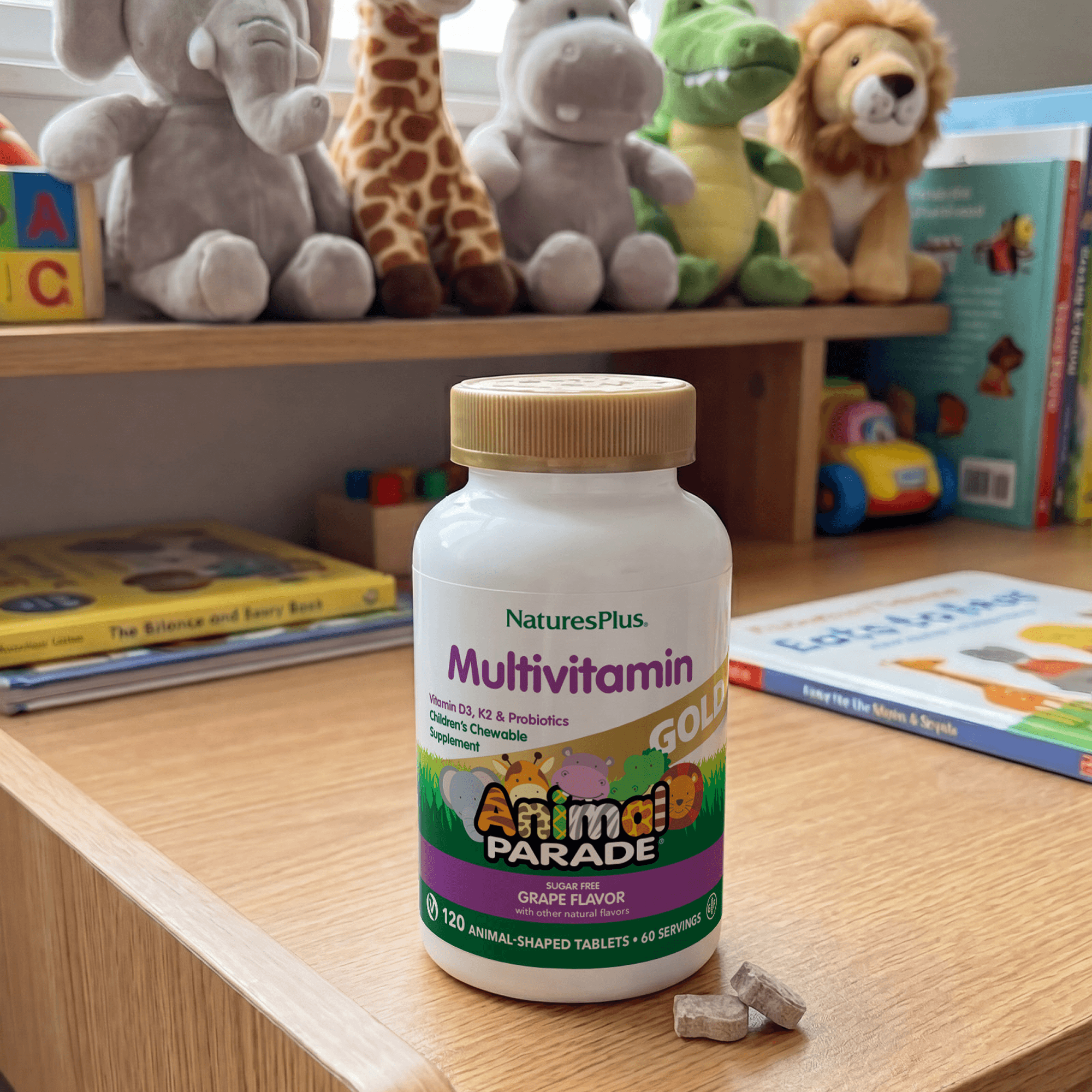 Animal Parade® GOLD Multivitamin Children’s Chewables - Grape - 120 Count