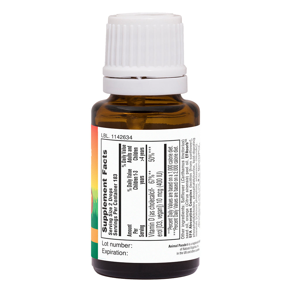 product image of Animal Parade® Vitamin D3 400 IU Liquid Drops containing 10 ml