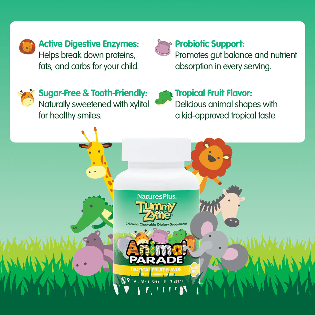 Animal Parade® Tummy Zyme™ Children's Chewables