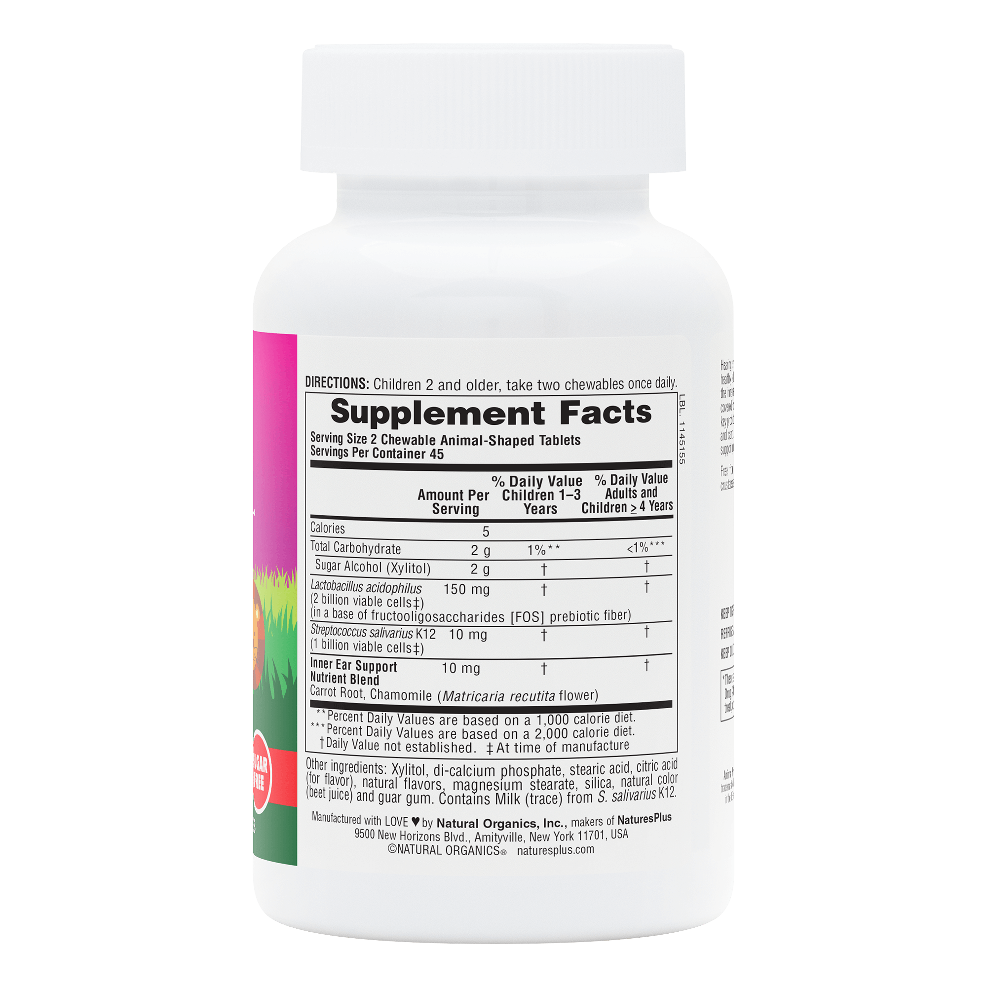 Animal Parade® Children’s Inner Ear Support Chewables - 90 Count