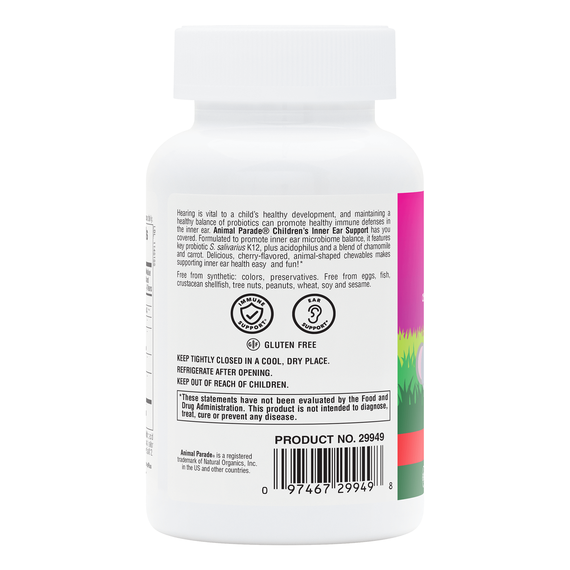 Animal Parade® Children’s Inner Ear Support Chewables - 90 Count
