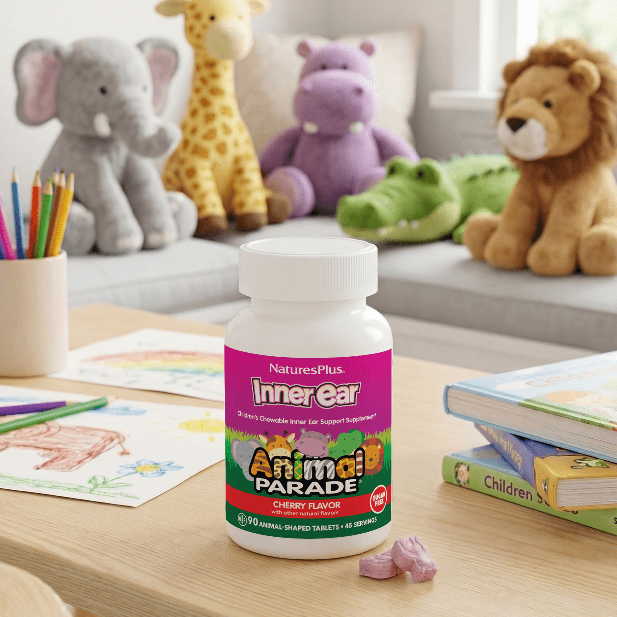 Animal Parade® Inner Ear Support Children’s Chewables - 90 Count