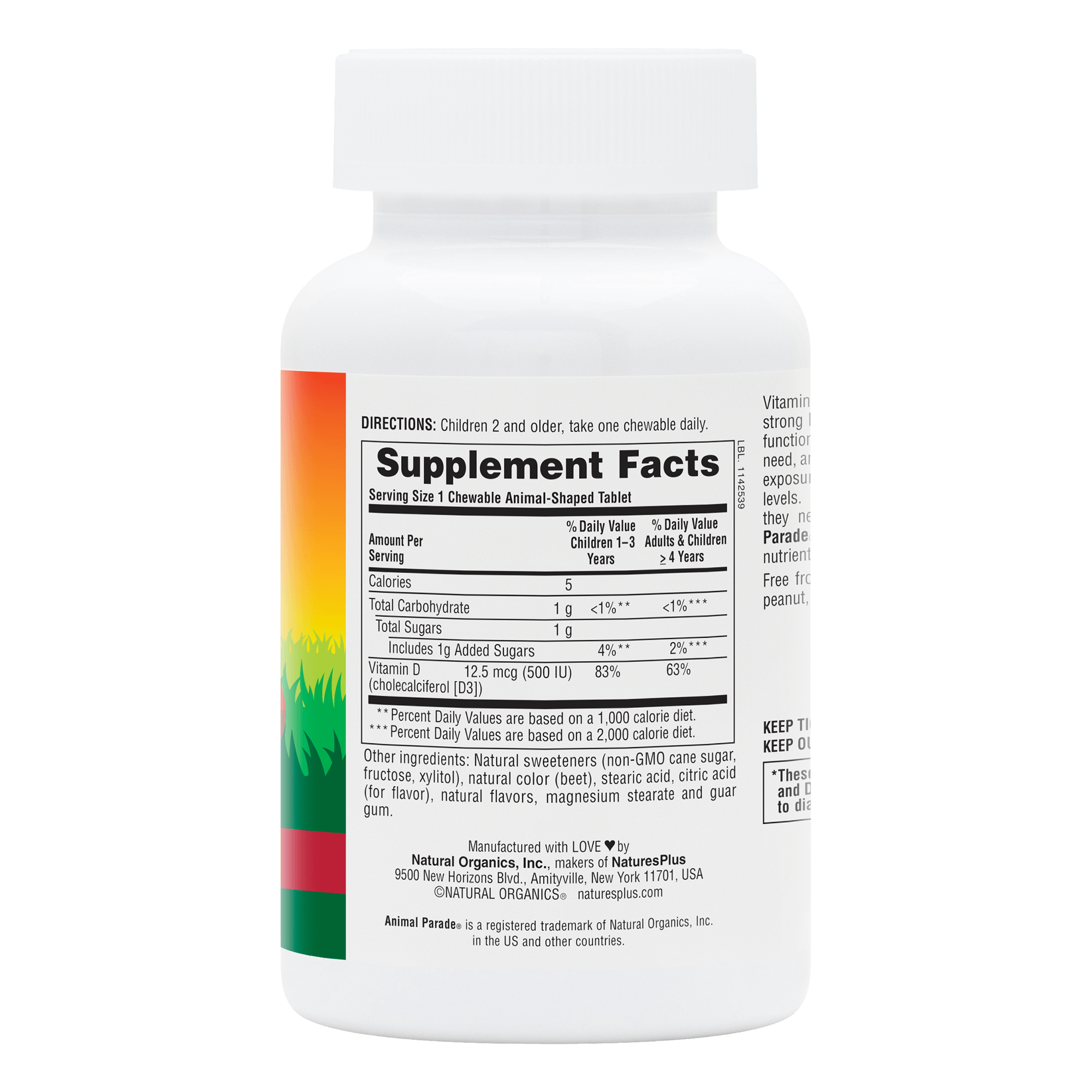 Animal Parade® D3 500 IU Children’s Chewables - 90 Count