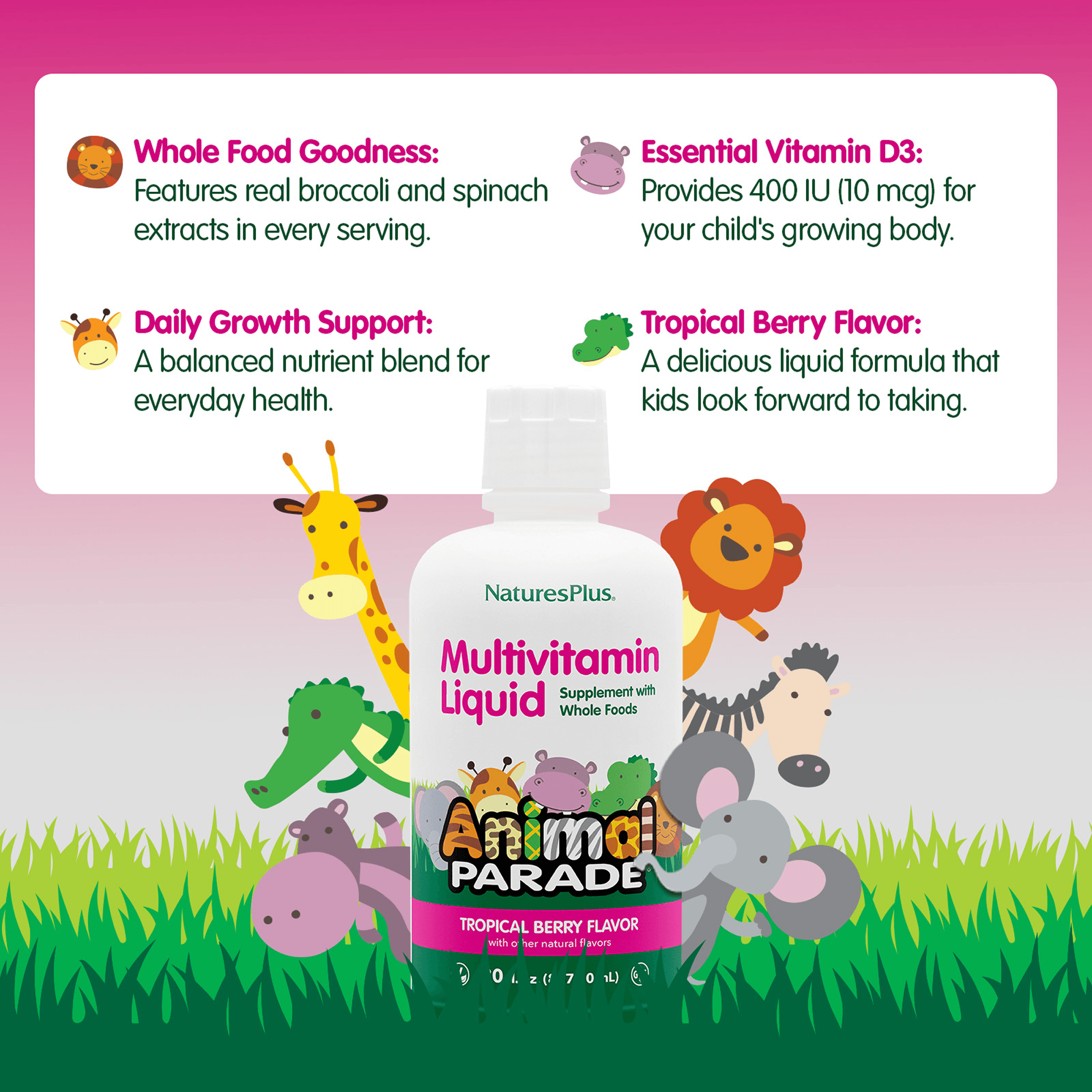 Animal Parade® Multivitamin Children’s Liquid - 30 FL OZ