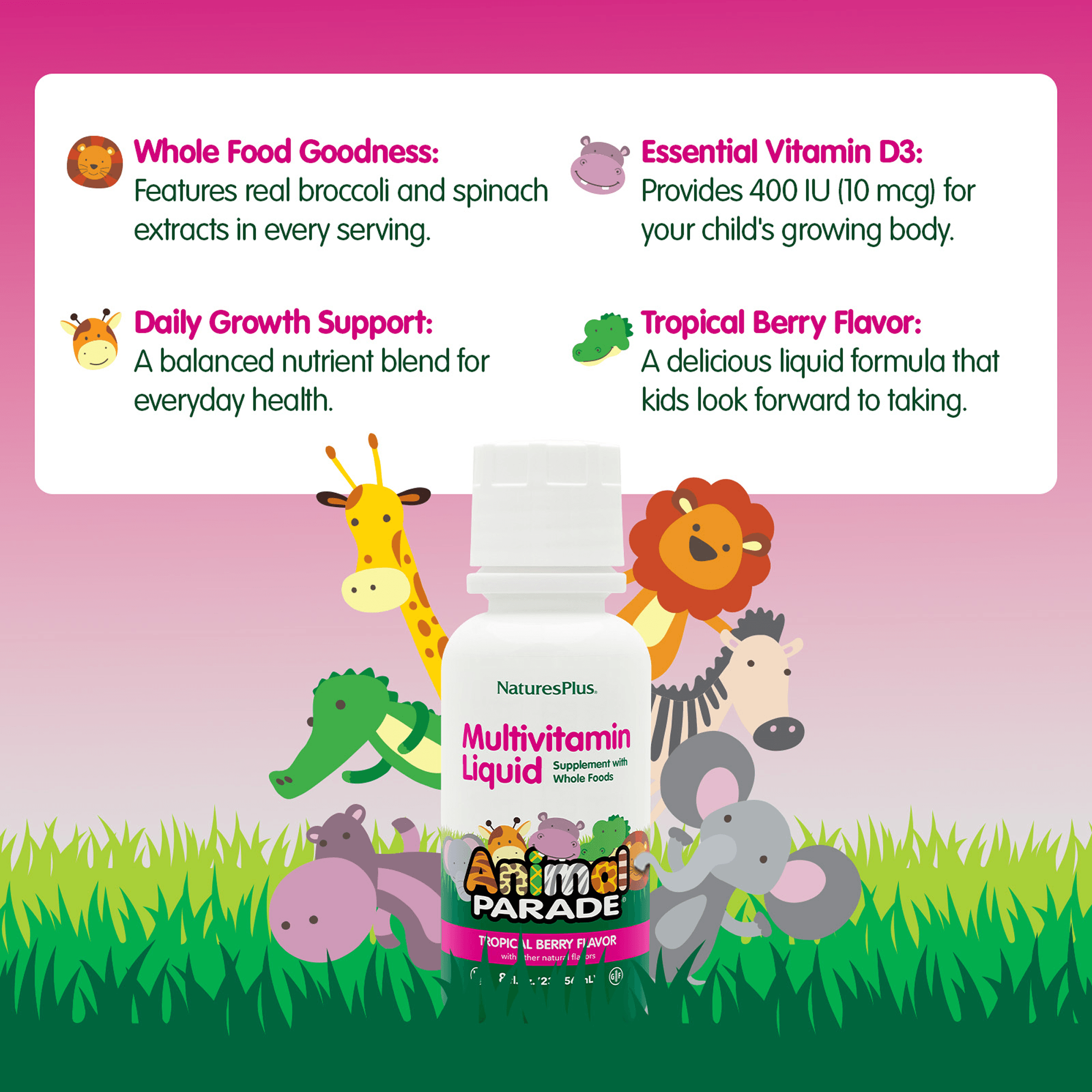 Animal Parade® Multivitamin Children’s Liquid - 8 FL OZ