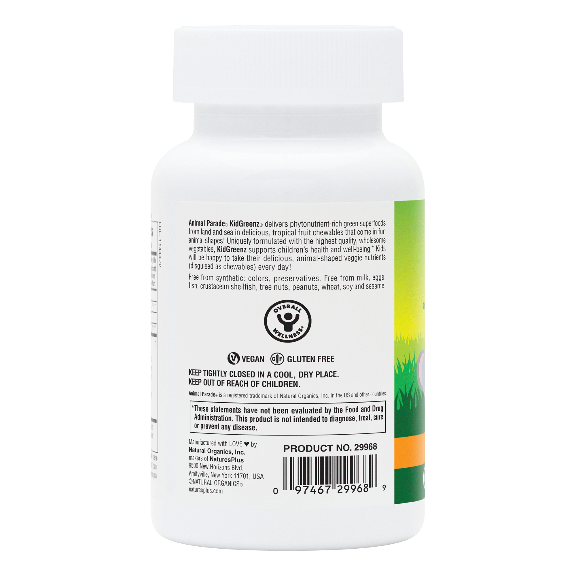 Animal Parade® KidGreenz® Children’s Chewables - 90 Count