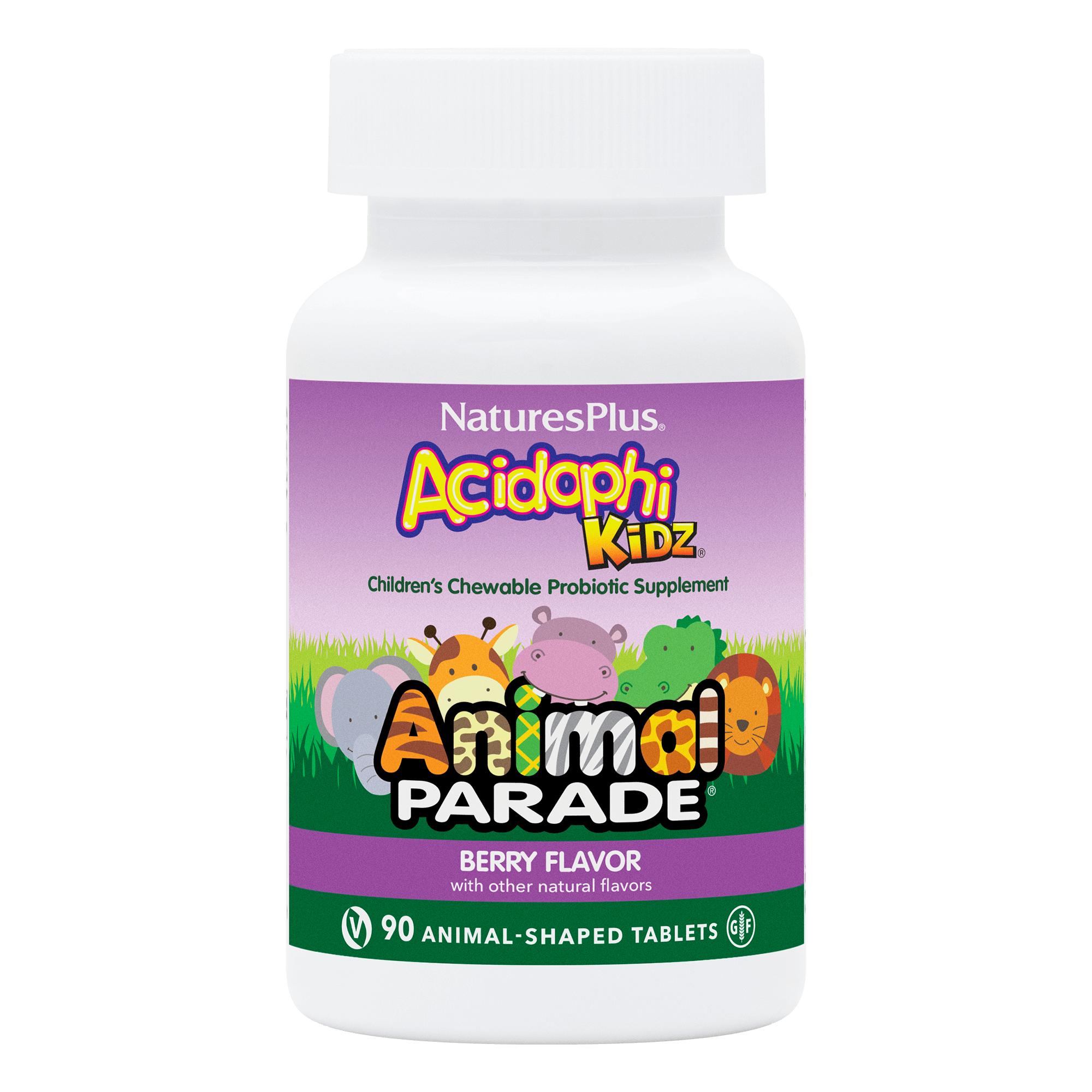 Animal Parade® AcidophiKidz® Childrens Chewables - 90 Count
