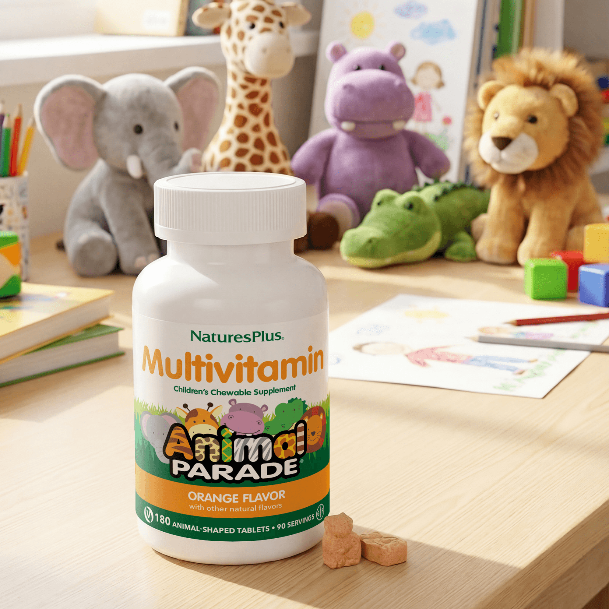 Animal Parade® Multivitamin Children’s Chewables - Orange - 180 Count