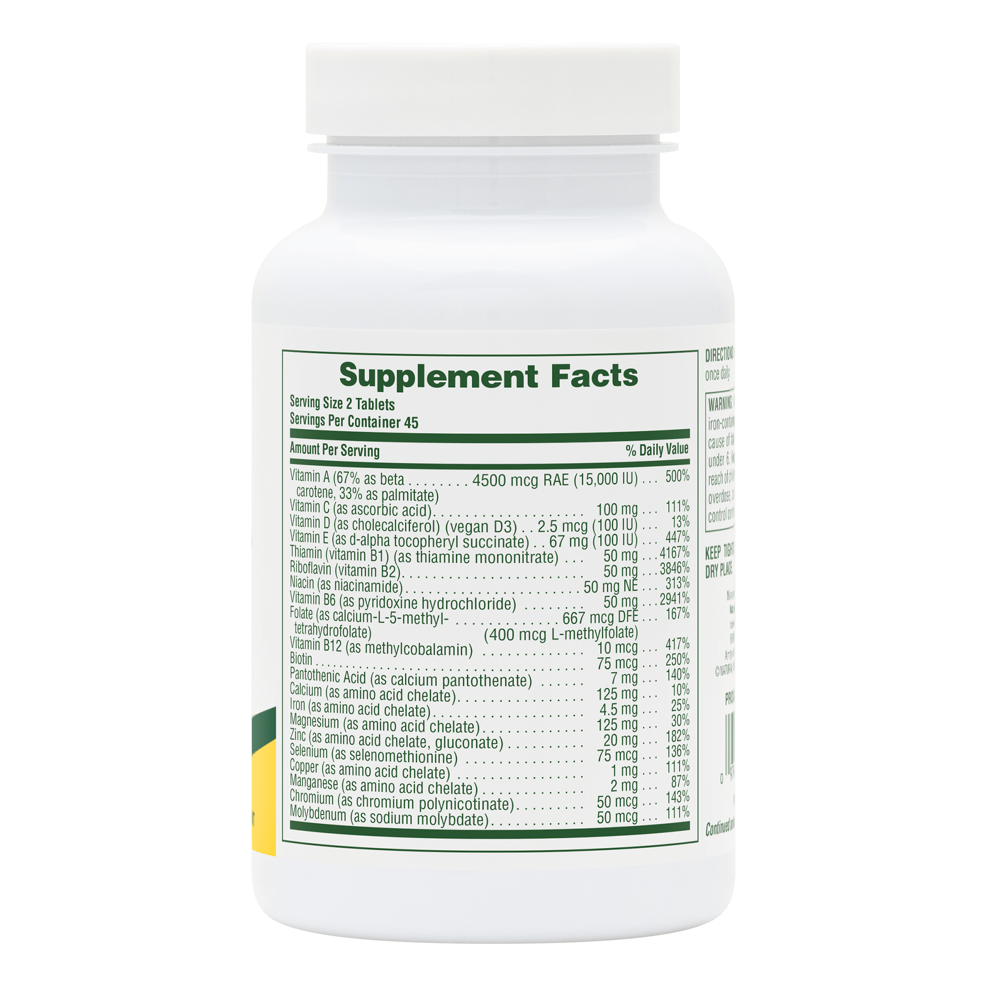POWER TEEN® Multivitamin Tablets - 90 Count