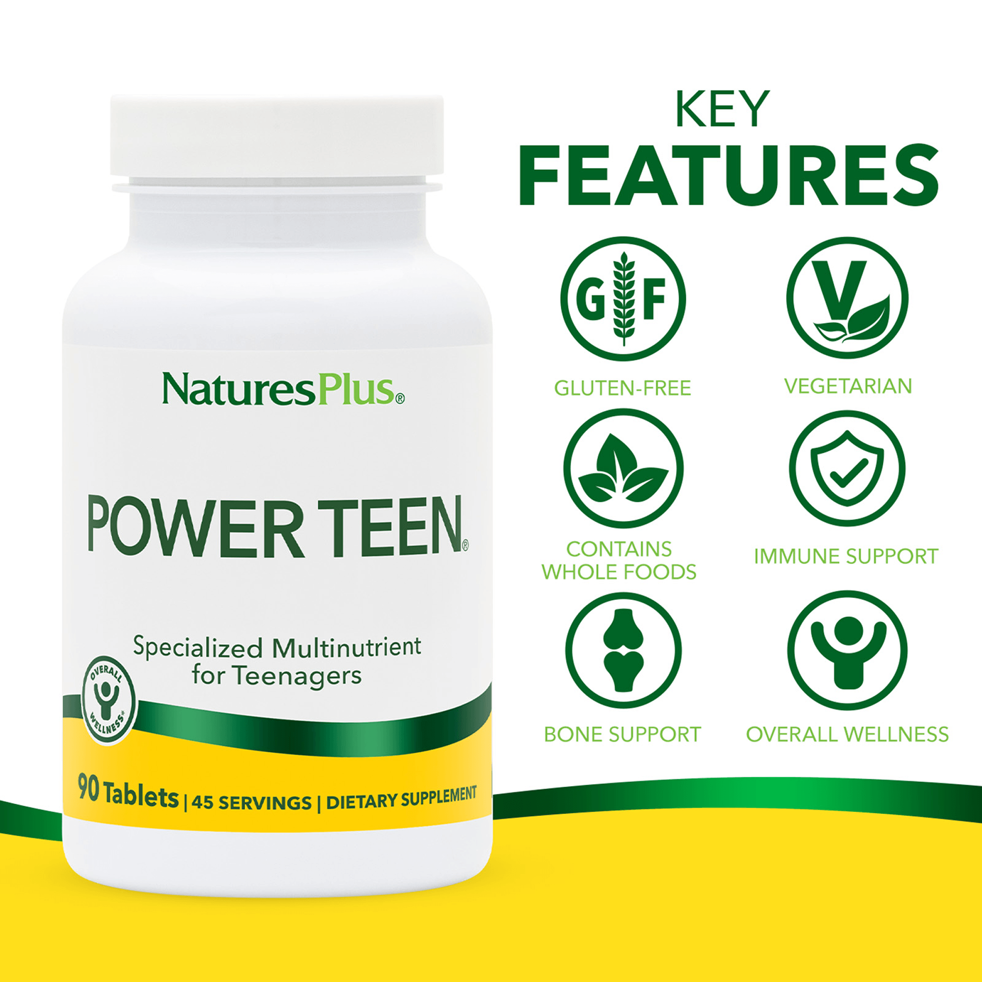 POWER TEEN® Multivitamin Tablets - 90 Count