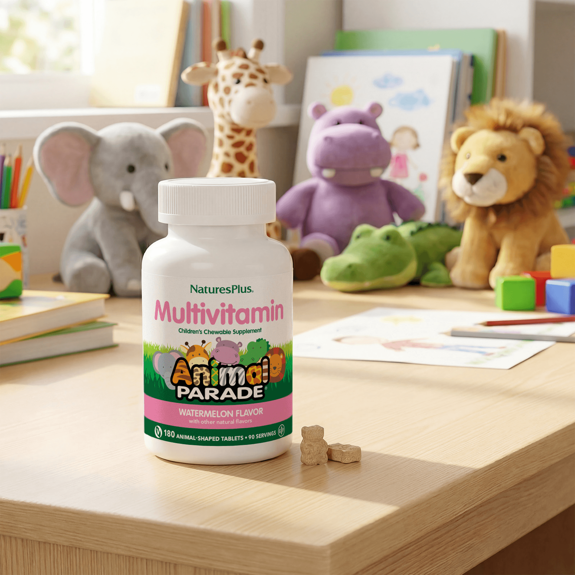 Animal Parade® Multivitamin Children’s Chewables - Watermelon - 180 Count