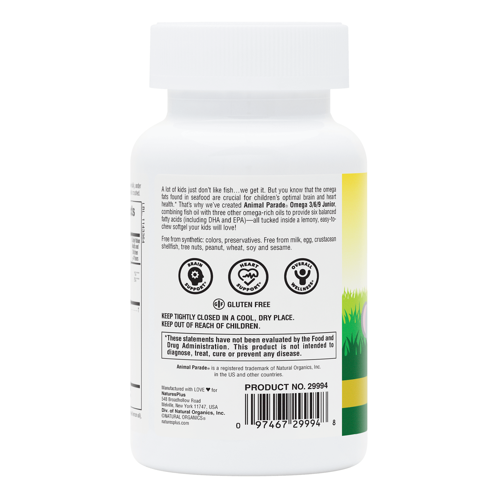 Animal Parade® Omega 3/6/9 Junior Softgels - 90 Count