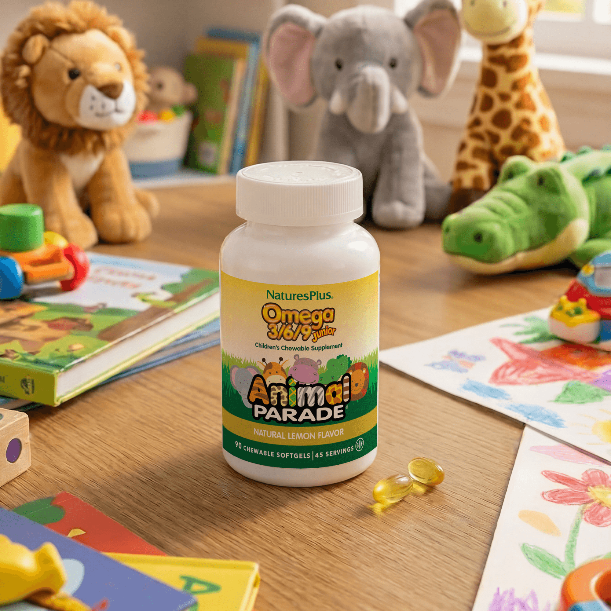 Animal Parade® Omega 3/6/9 Junior Softgels - 90 Count