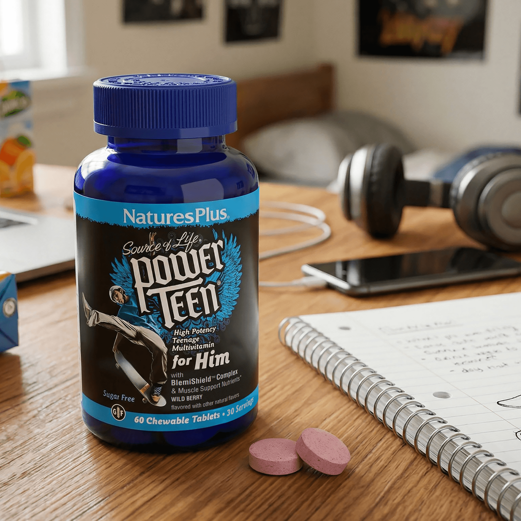 Source of Life® POWER TEEN® For Him Chewables - 60 Count