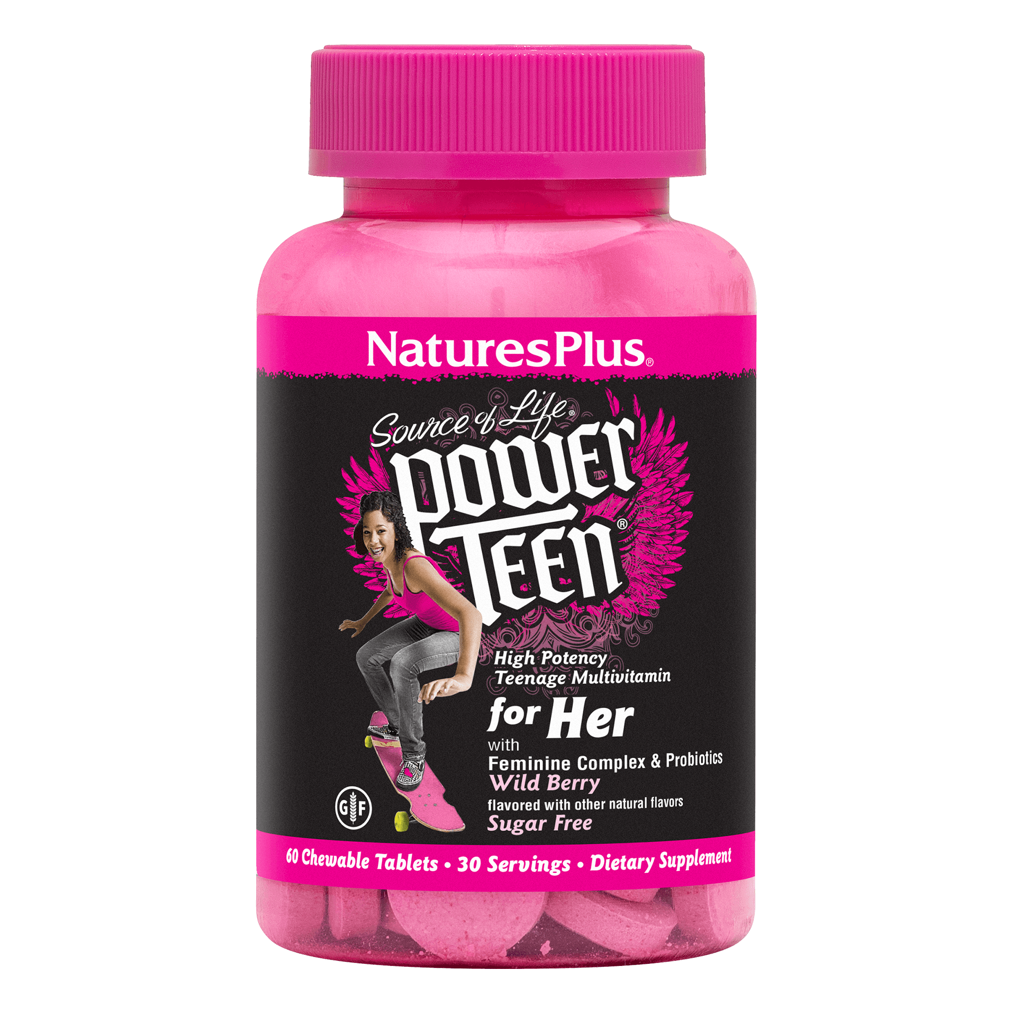 Source of Life® POWER TEEN® For Her Chewables - 60 Count