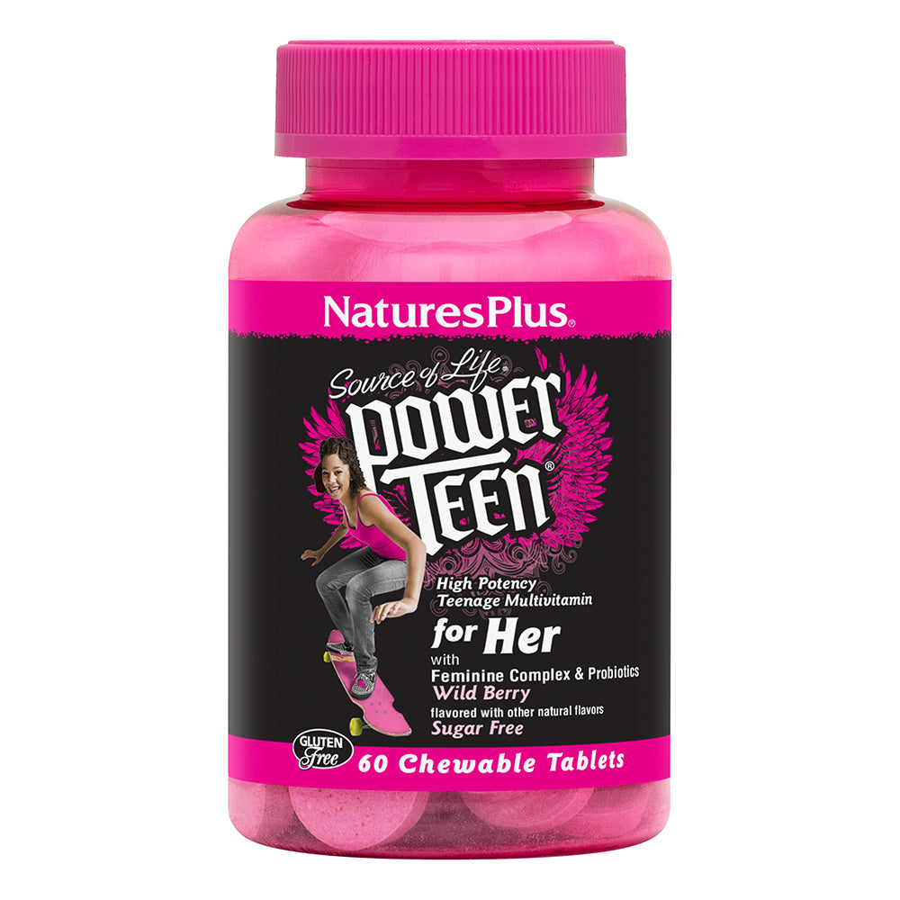 product image of Source of Life® POWER TEEN® For Her Chewables containing 60 Count