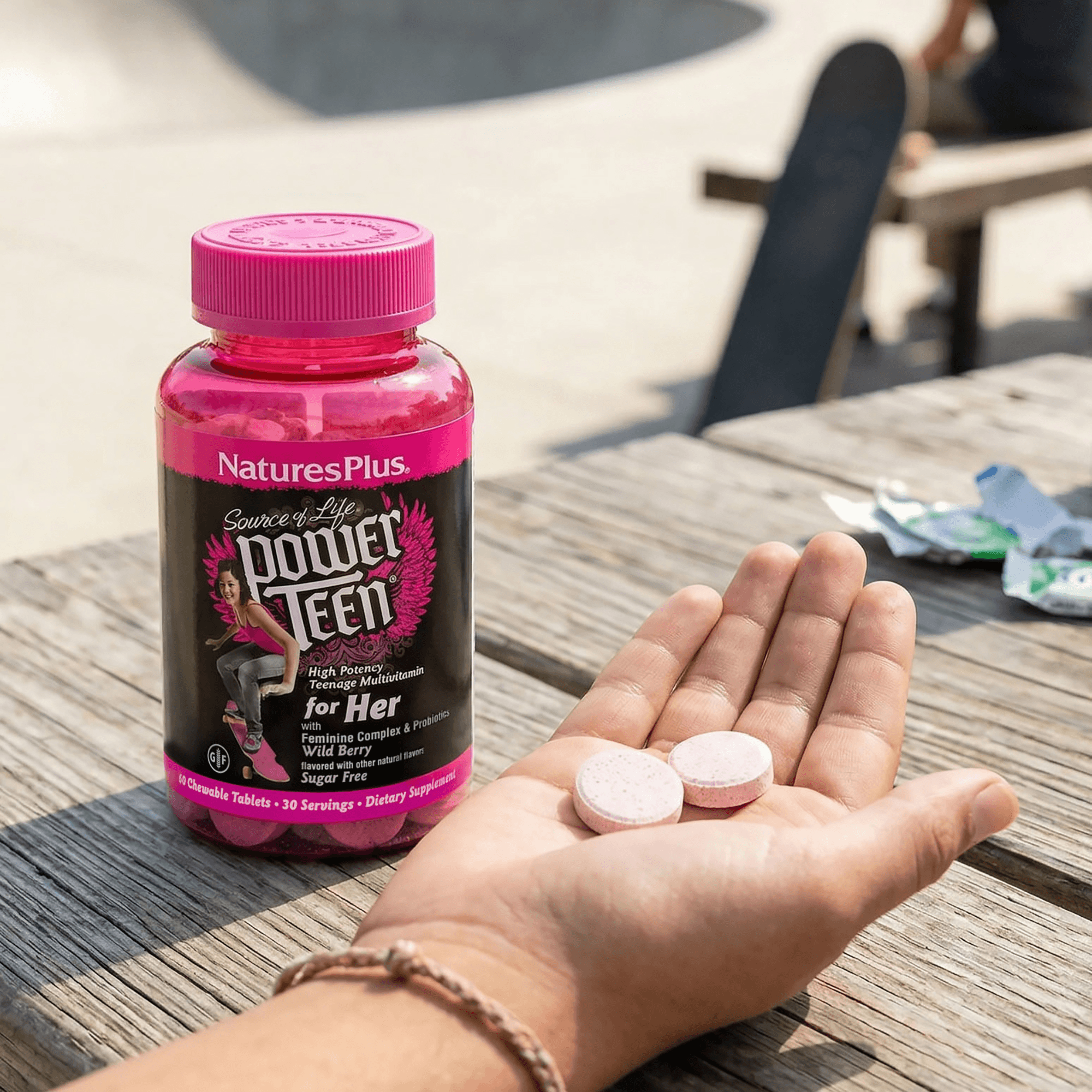 Source of Life® POWER TEEN® For Her Chewables - 60 Count