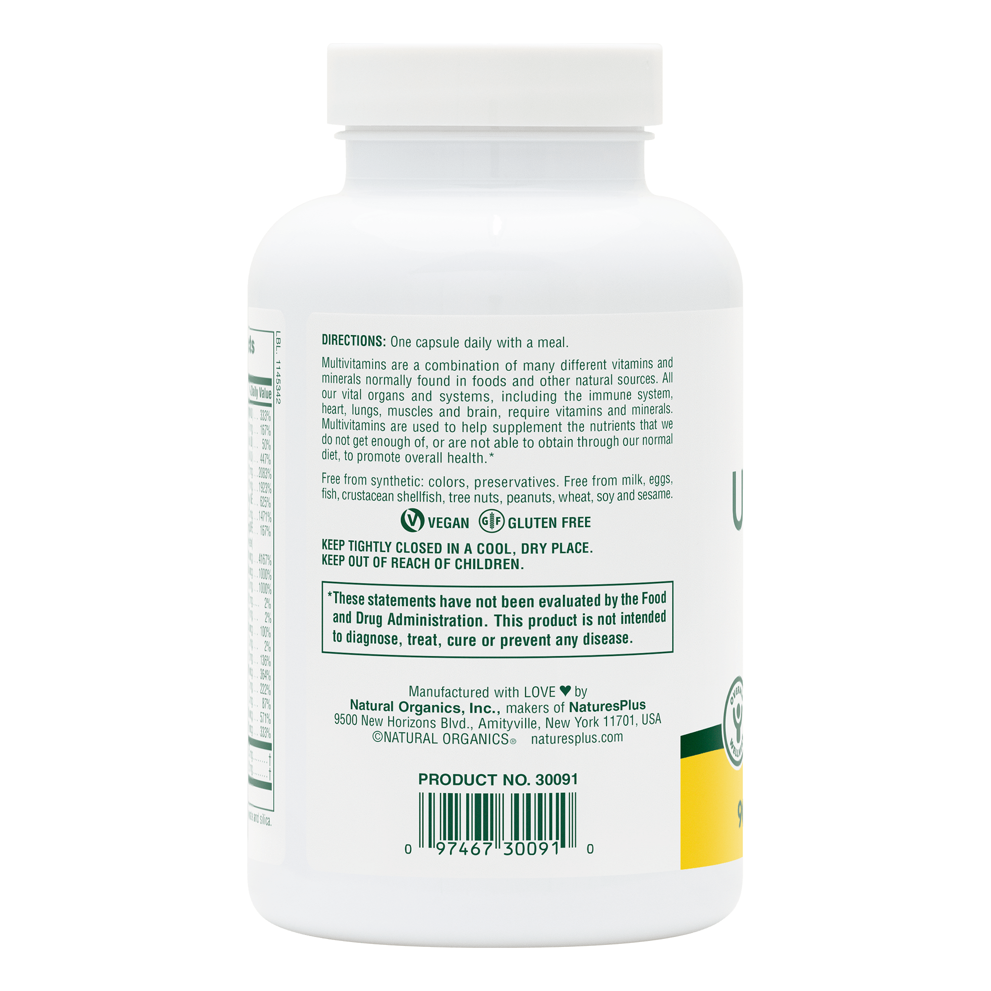 Ultra One® Daily Iron-Free Capsules - 90 Count