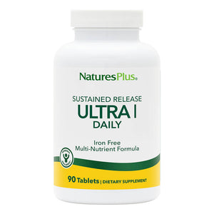 Frontal product image of Ultra I Multi-Nutrient Iron-Free Sustained Release Tablets containing 90 Count