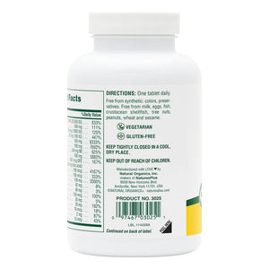 Second side product image of Ultra I Multi-Nutrient Iron-Free Sustained Release Tablets containing 90 Count