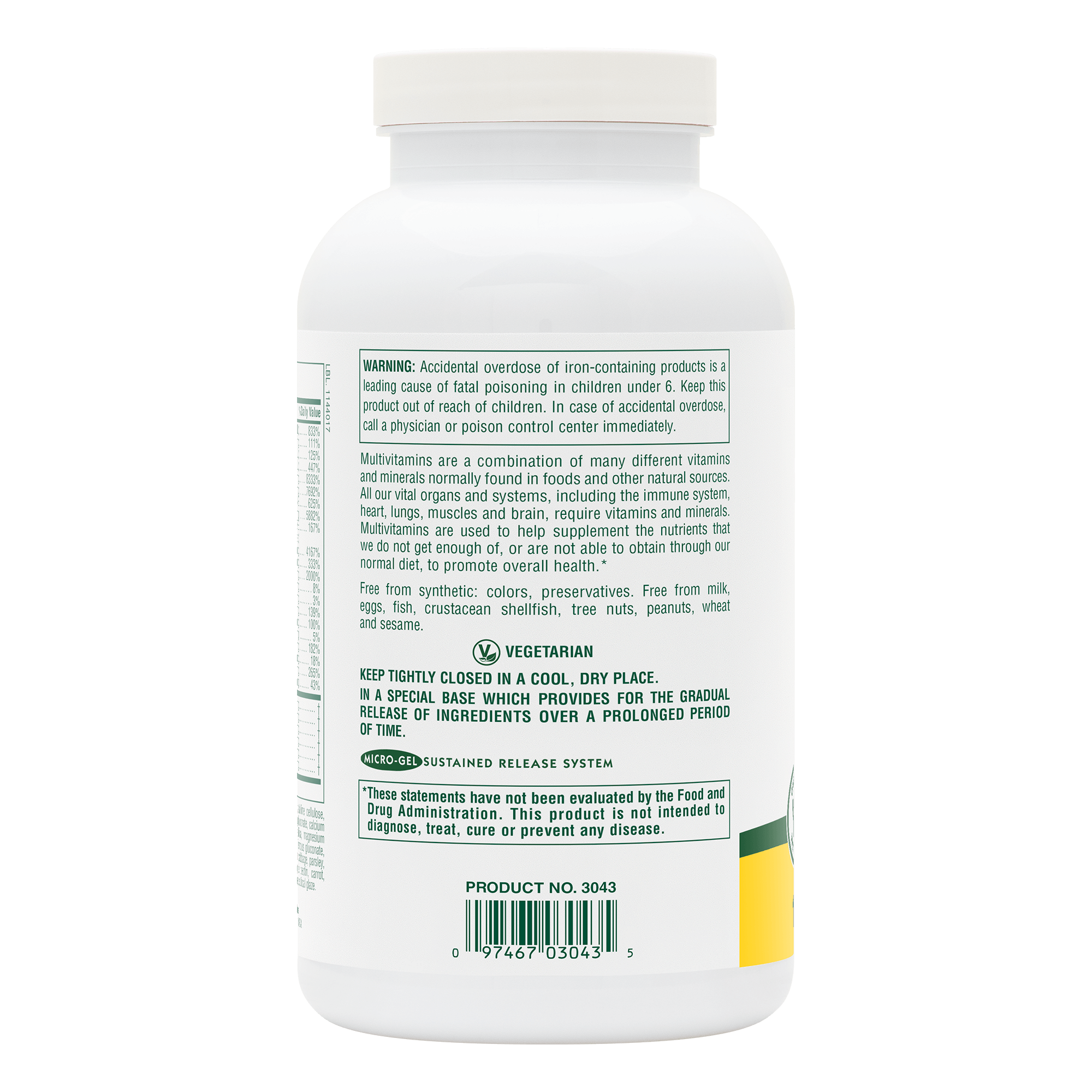 Ultra II® Multi-Nutrient Sustained Release Tablets - 180 Count