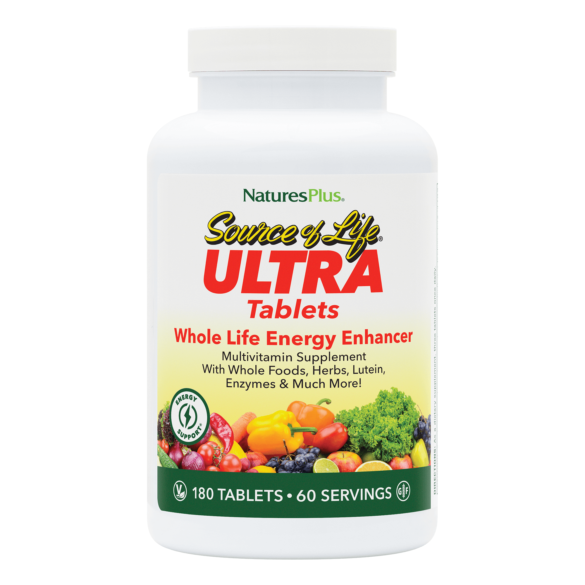 Ultra Source of Life® with Lutein Multivitamin Tablets - 180 Count