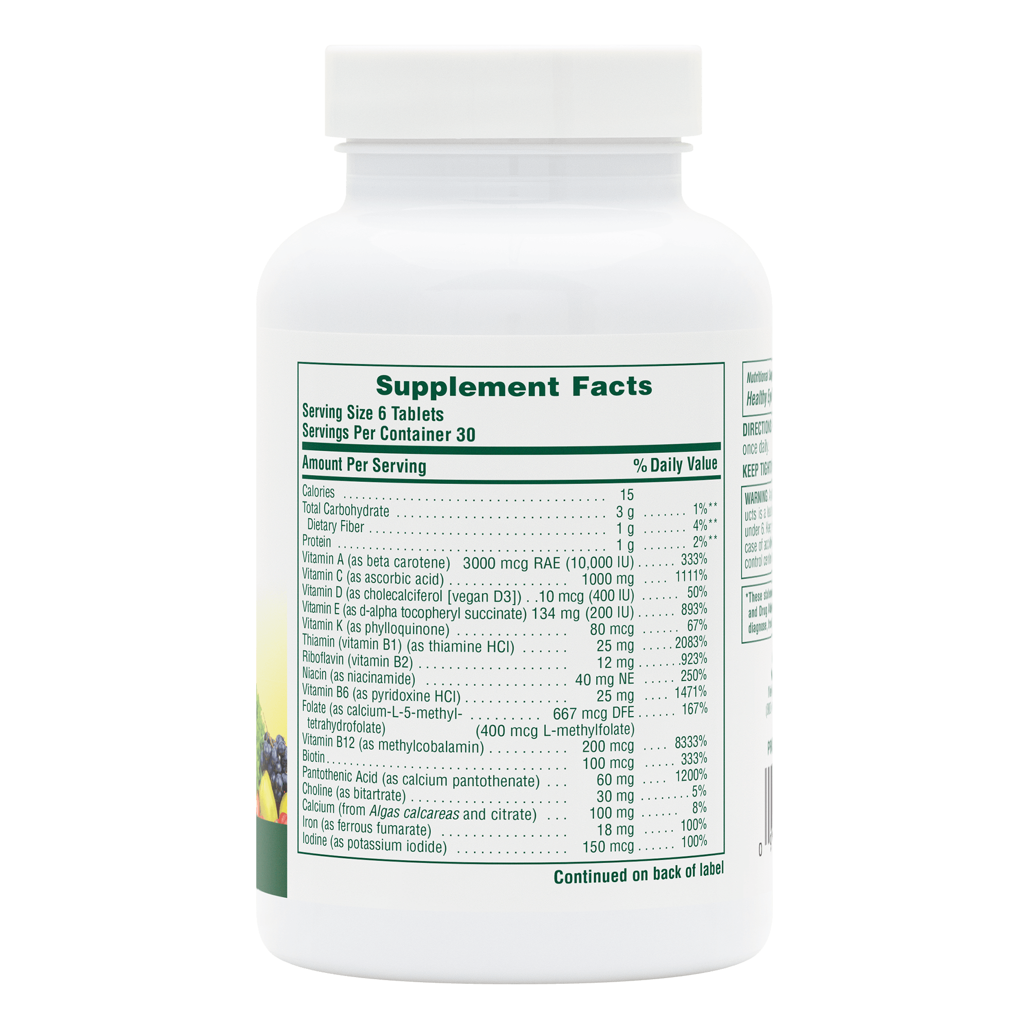 Ultra Source of Life® with Lutein Multivitamin Mini-Tabs - 180 Count