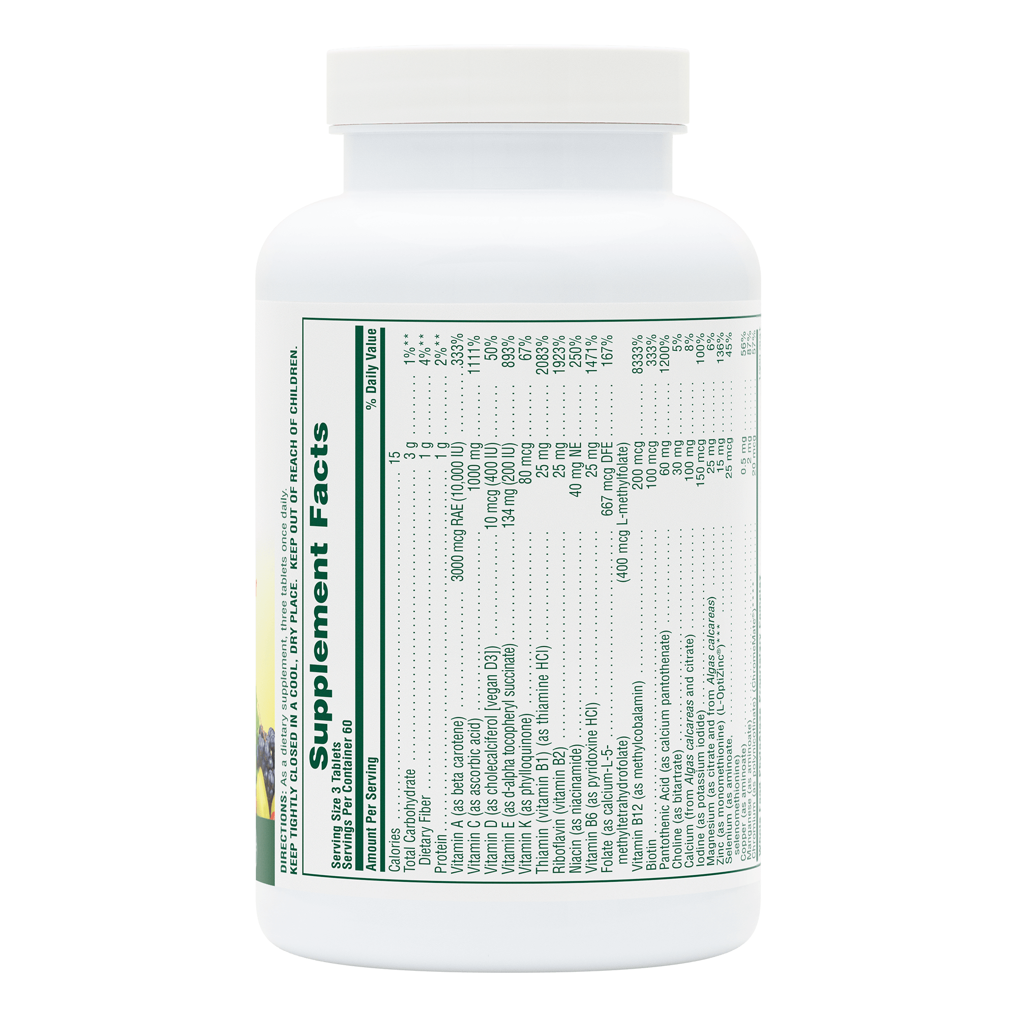 Ultra Source of Life® with Lutein No-Iron Multivitamin Tablets - 180 Count