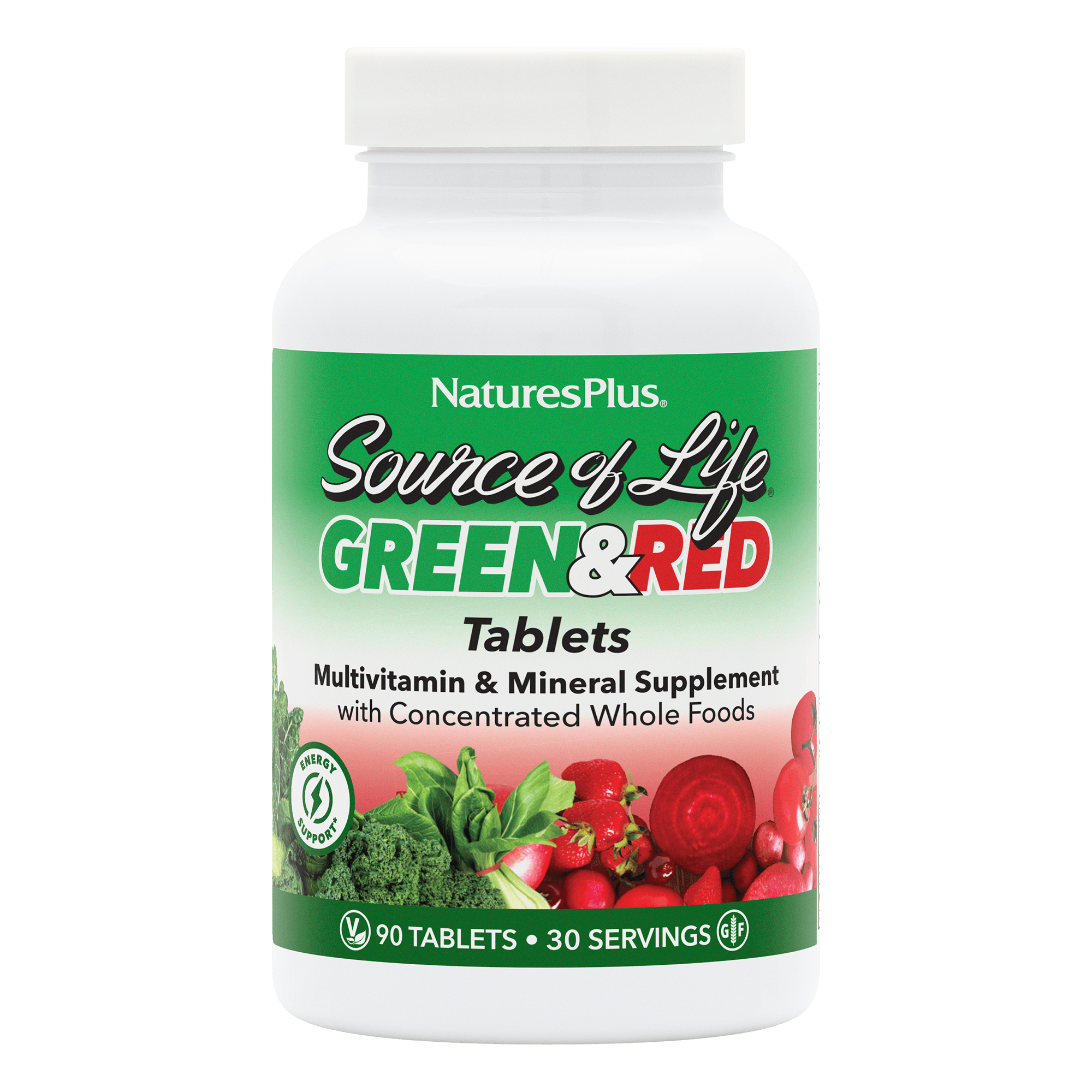 Source of Life® GREEN AND RED Multivitamin Bi-Layered Tablets - 90 Count