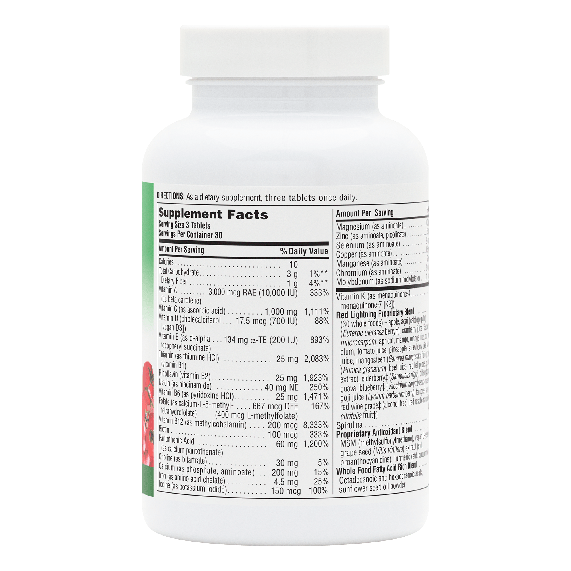 Source of Life® GREEN AND RED Multivitamin Bi-Layered Tablets - 90 Count