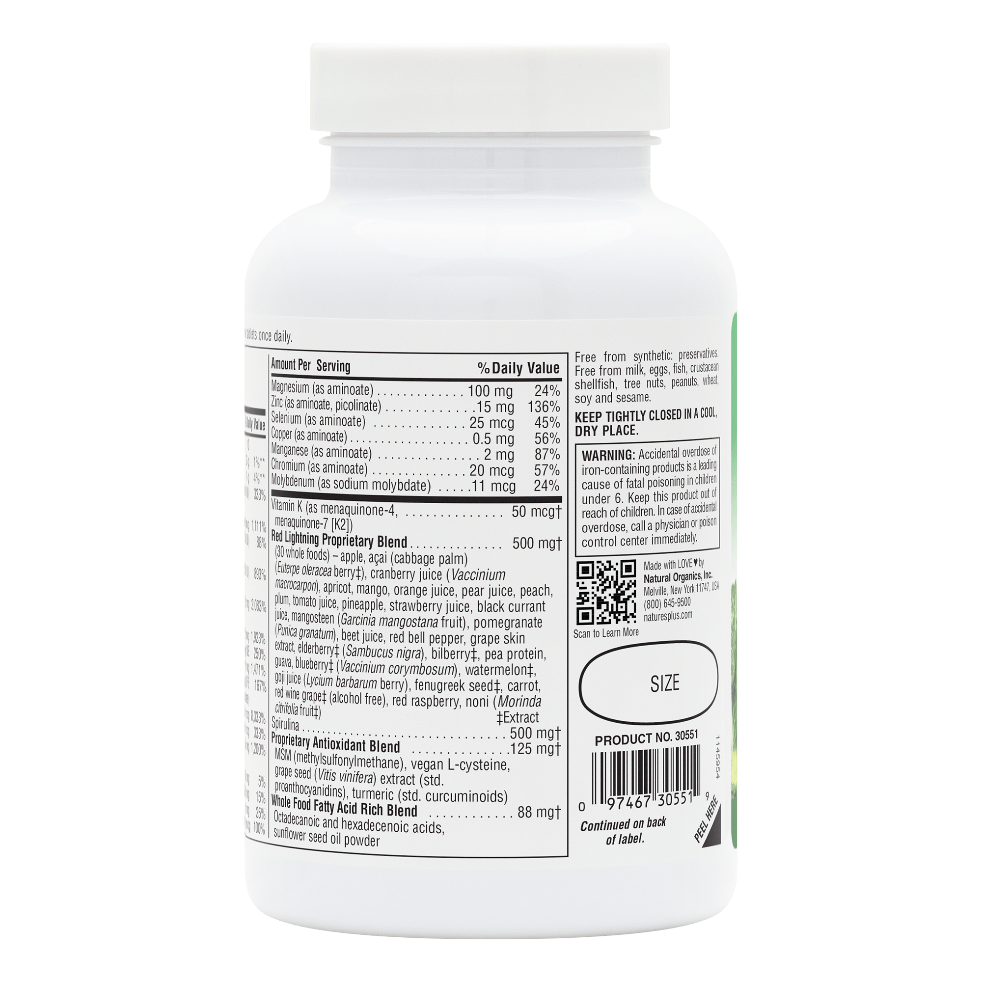 Source of Life® GREEN AND RED Multivitamin Bi-Layered Tablets - 90 Count