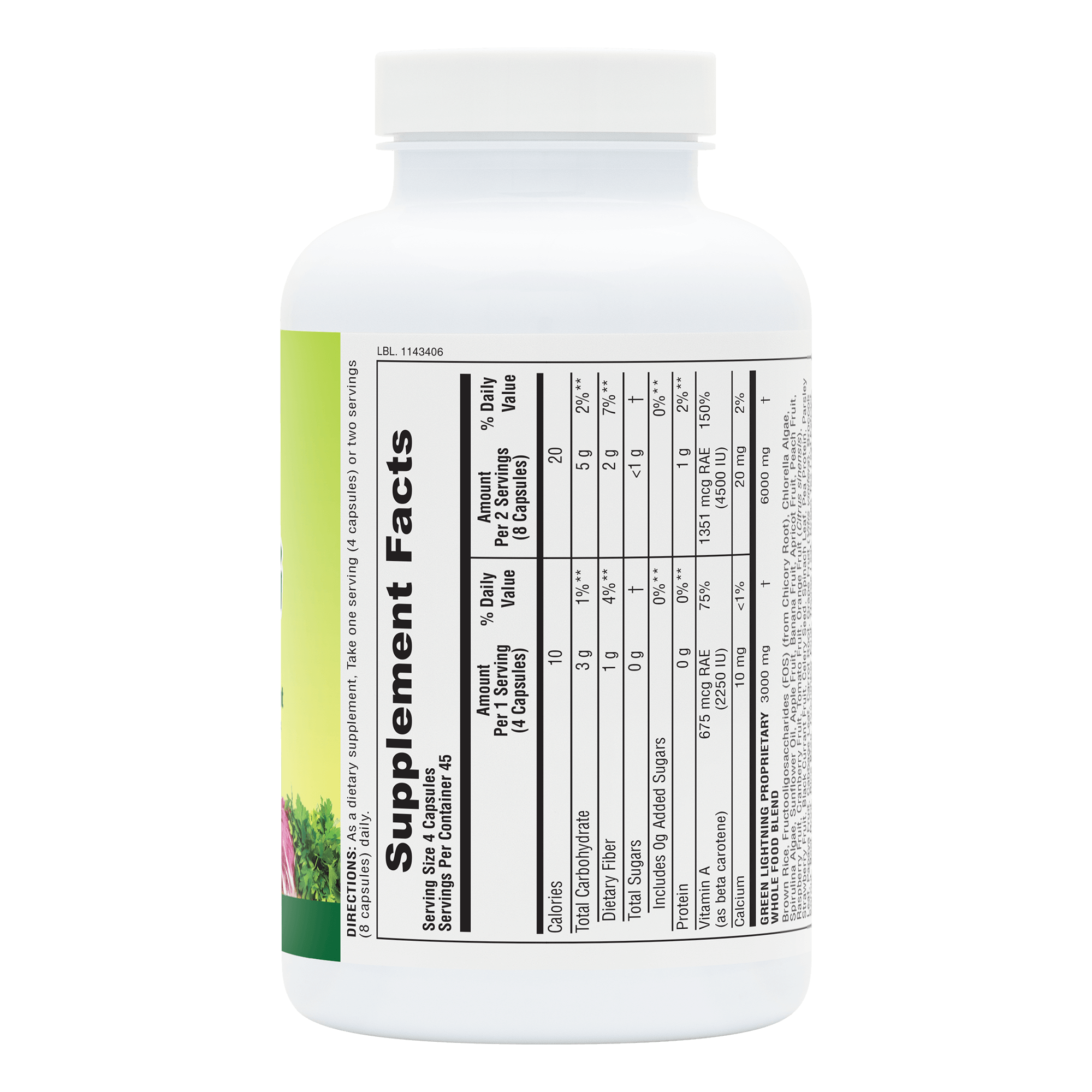 Source of Life® Green Lightning® Capsules - 180 Count